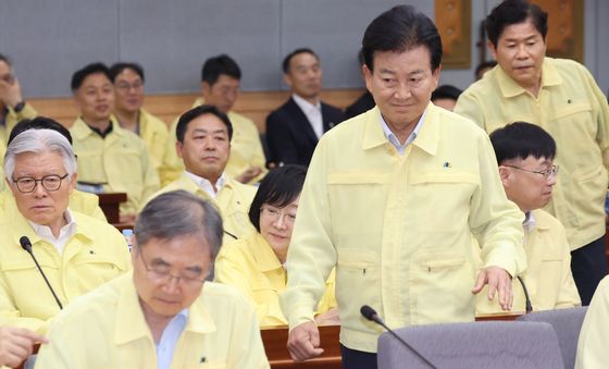 정동영 장관, 을지연습 준비보고회의 참석