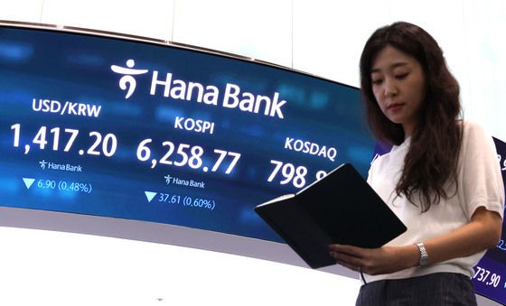 코스피, 6200선 약보합 마감