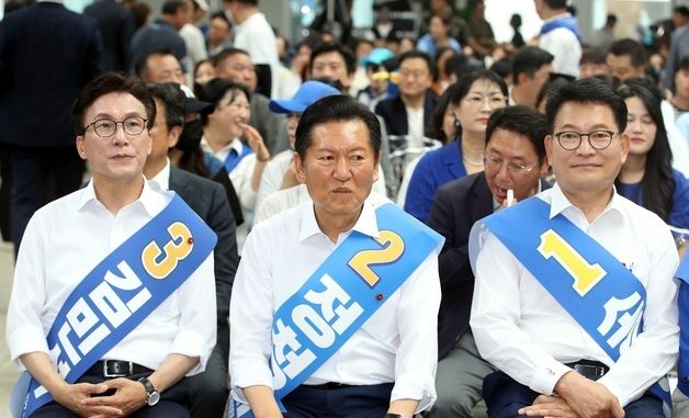 민주당 당권주자들 '한자리에'