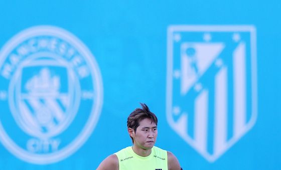 몸푸는 이강인