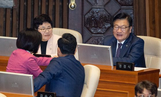 국민의힘 원내지도부 대화