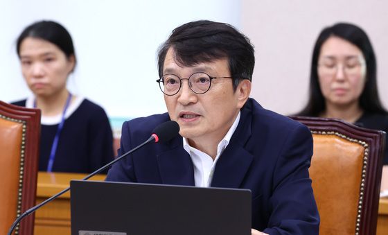 법사위 발언하는 김의겸 의원