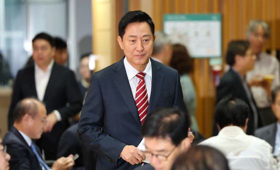 G3서울플랜 시민보고회 참석하는 오세훈 시장