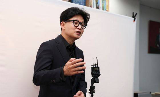 기자회견하는 한동훈