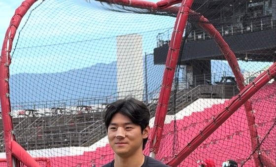 '코뼈 골절 부상' 김도영, 퇴원 후 선수단 합류