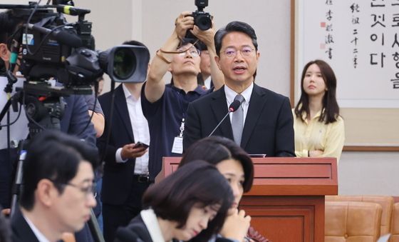 인사말하는 김승원 법무장관 후보자