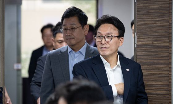 시·도당위원장연석회의 참석하는 김민석 민주당 대표