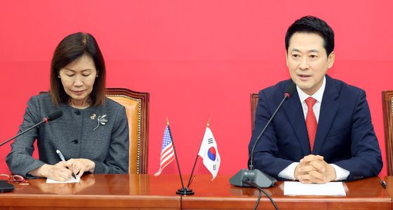 주한미국대사 접견하는 장동혁 대표
