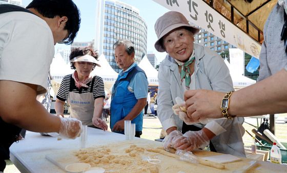 양평쌀로 만든 인절미 맛보세요