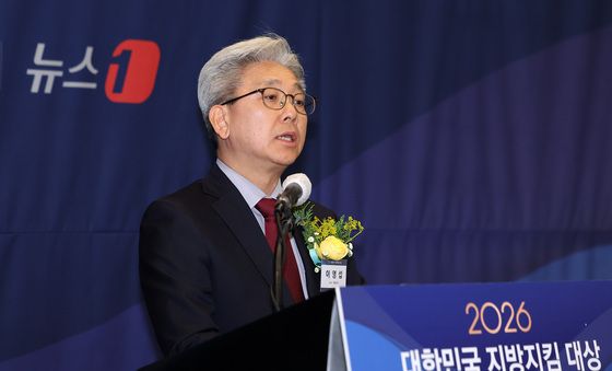 환영사하는 이영섭 뉴스1 대표이사