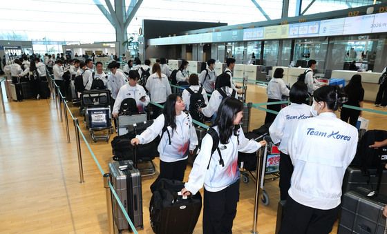 출국 준비하는 나고야 아시안게임 대한민국 선수단