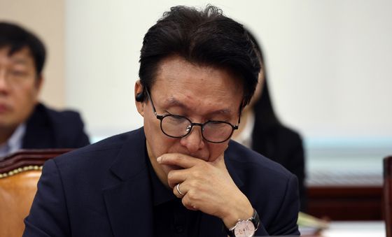 국회 국방위 참석한 김민석 대표
