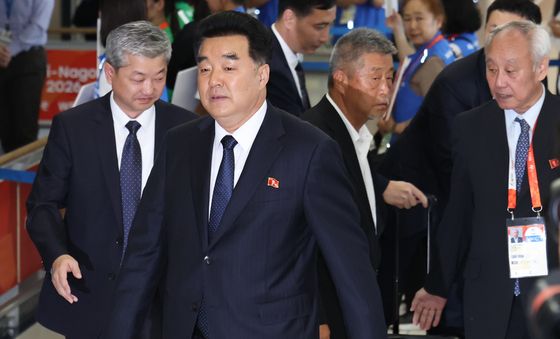 일본 도착한 김일국 북한 체육상