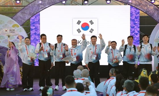 나고야 아시안게임 선수촌 입성한 대한민국 국가대표 선수단