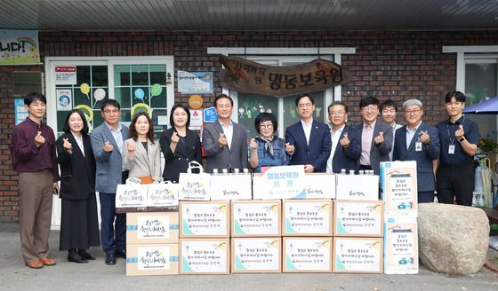 김민재 행안부 차관, 추석맞이 보육시설 방문