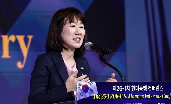 환영사하는 강윤진 국가보훈부 차관