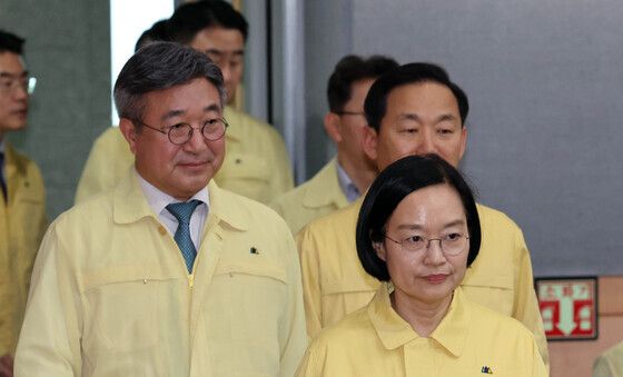 한성숙 총리, 을지연습 사후강평회의 참석