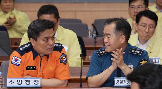 김종철 경찰청장 직무대행, 을지연습 대화