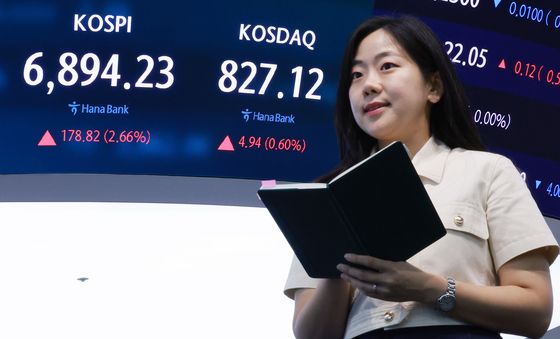 코스피, 2% 급등하며 6,890선 회복