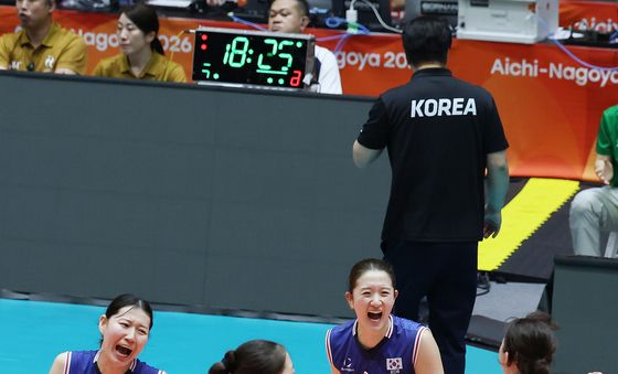 아시안게임 여자배구 조별 1위의 주역들