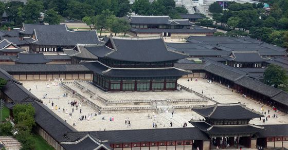 경복궁 근정전 월대 출입 제한