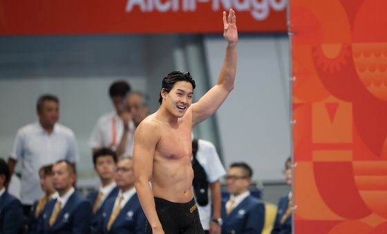 남자 자유형 100M 은메달 차지한 김영범