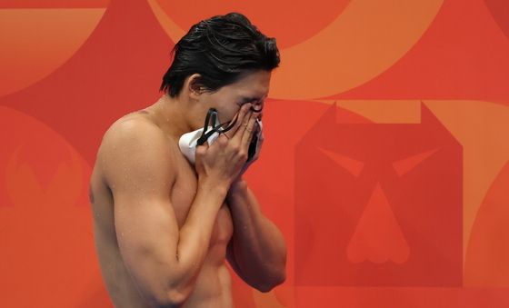 김영범, 남자 자유형 100M 은메달
