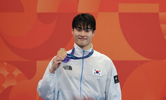 동메달 획득한 황선우