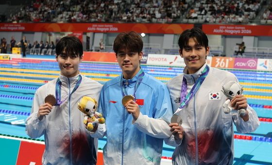 남자 자유형 100M 은메달 김영범·동메달 황선우
