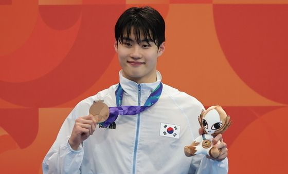 황선우, 남자 자유형 100m 동메달