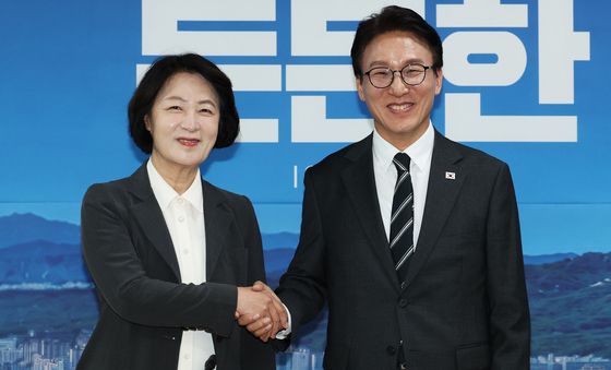 김민석·추미애 첫 공식 회동