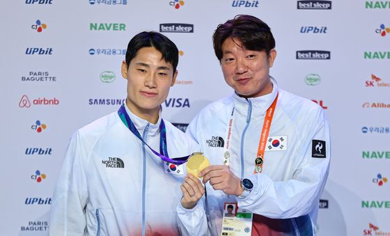 테크볼 이준석 '자랑스러운 금메달'