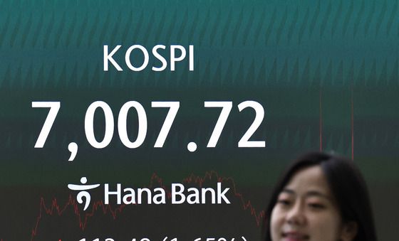 7000선 회복한 코스피