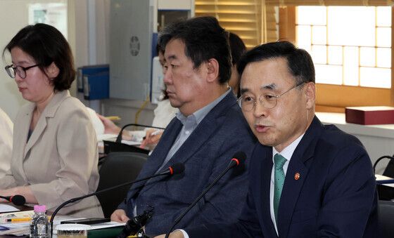 인사말 하는 차정인 국가교육위원장