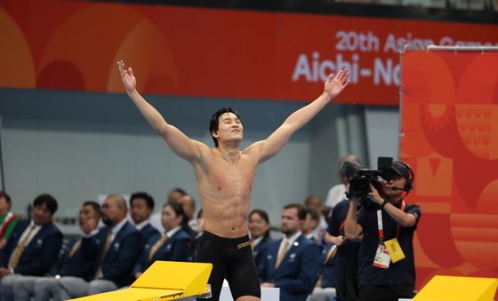 김영범, 아시안게임 수영 남자 자유형 50m 금메달
