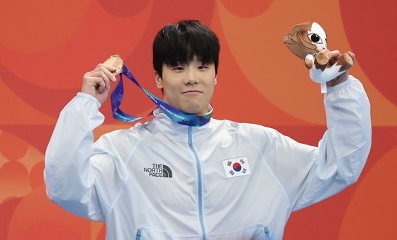 50m 자유형 동메달 지유찬