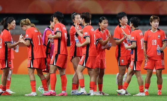 여자축구 南北 대결 1대 1 무승부