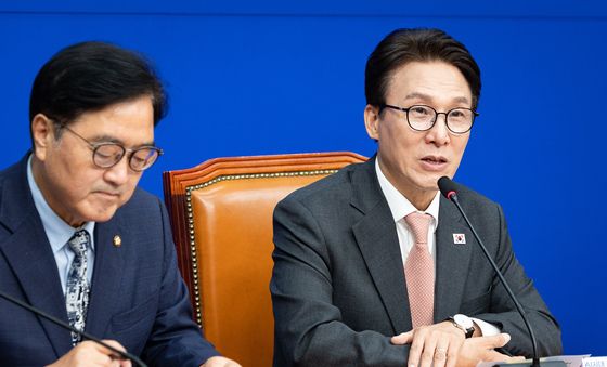 김민석 민주당 대표 인사말