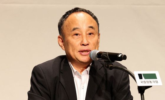 취임 기자간담회하는 서승만 국립정동극장 신임 대표이사