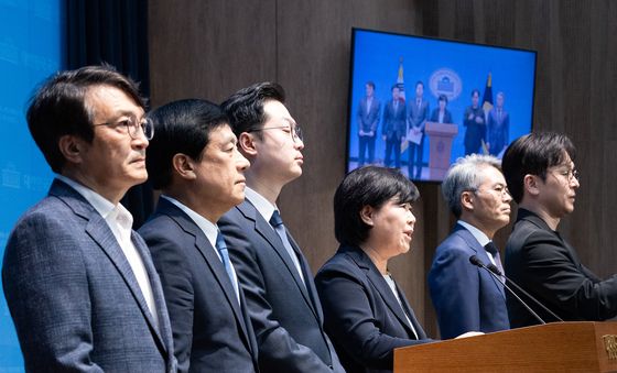 민주당·조국혁신당·진보당 법사위원 일동, 조희대 대법원장 대법관 재제청 거부 관련 기자회견
