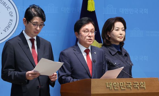 국민의힘 법사위, 조희대 대법원장 대법관 재재청 거부 관련 기자회견
