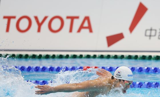 400m 혼계영 결승 접영주자 양재훈