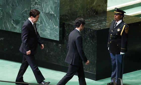 기조연설 마친 이재명 대통령
