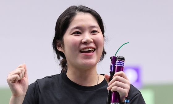 추가은, 여자 10m 공기권총 금메달