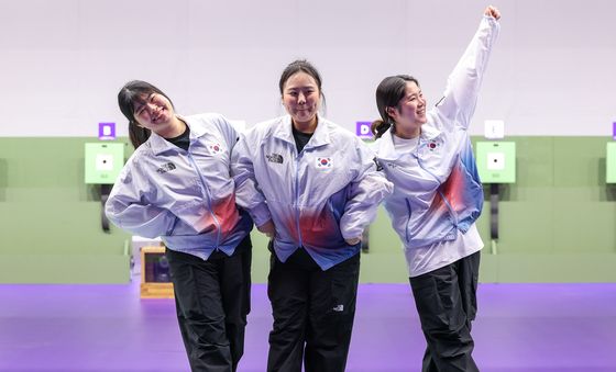 귀여운 여자 사격 대표팀