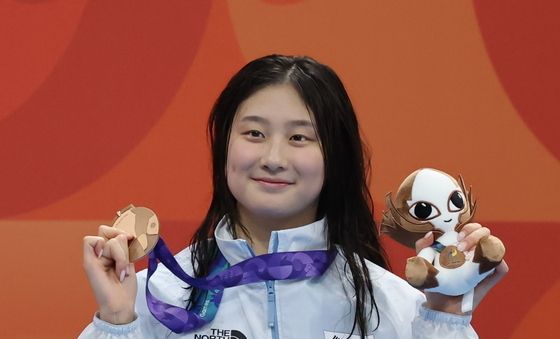 김승원, 여자 배영 100m 동메달