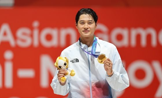 오상욱 '금빛 미소'