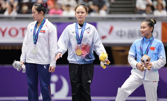 '라이벌' 안창옥 꺾고 금메달 차지한 여서정
