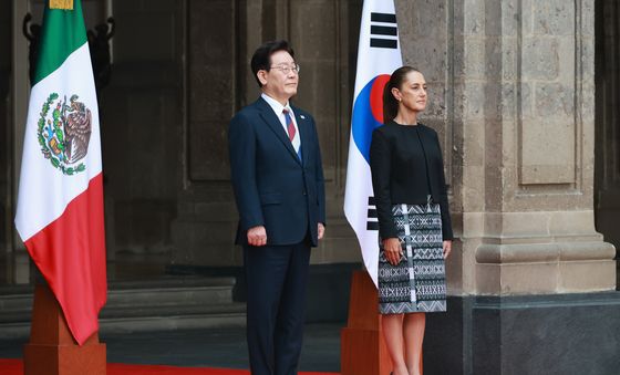 이재명 대통령, 한·멕시코 공식 기념촬영