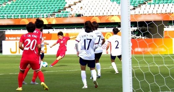 北 여자축구, 대만 5-1 꺾고 아시안게임 준결승 진출